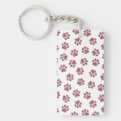 Doodle Paws, Dog Paws, Bourgogne Paws Sleutelhanger (Voorkant)
