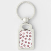 Doodle Paws, Dog Paws, Bourgogne Paws Sleutelhanger (Voorkant)
