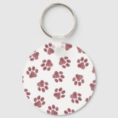 Doodle Paws, Dog Paws, Bourgogne Paws Sleutelhanger (Achterkant)