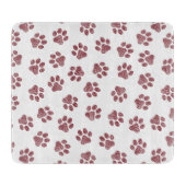 Doodle Paws, Dog Paws, Bourgogne Paws Snijplank (Voorkant)