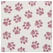 Doodle Paws, Dog Paws, Bourgogne Paws Stof (Swatch)