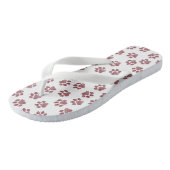 Doodle Paws, Dog Paws, Bourgogne Paws Teenslippers (Schuin)