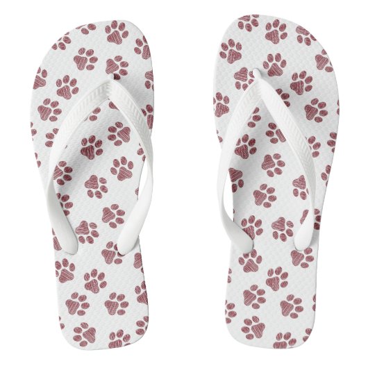 Doodle Paws, Dog Paws, Bourgogne Paws Teenslippers (Voetbed)
