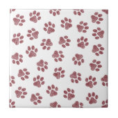 Doodle Paws, Dog Paws, Bourgogne Paws Tegeltje (Voorkant)