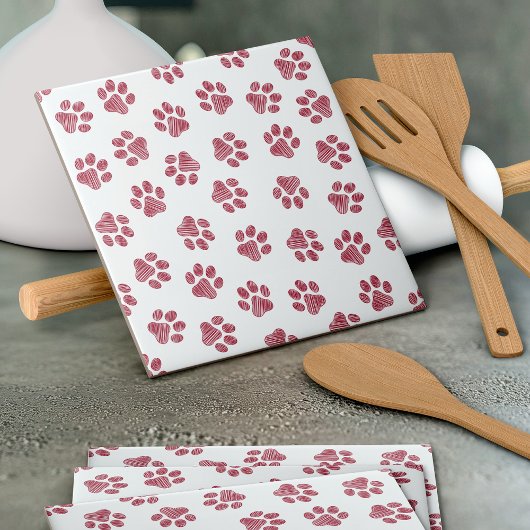 Doodle Paws, Dog Paws, Bourgogne Paws Tegeltje
