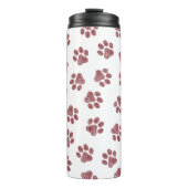 Doodle Paws, Dog Paws, Bourgogne Paws Thermosbeker (Voorkant)