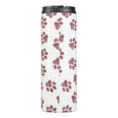 Doodle Paws, Dog Paws, Bourgogne Paws Thermosbeker (Achterkant)