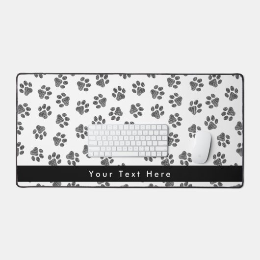 Doodle Paws, Dog Paws, Cat Paws, Black Paws Bureaumat (Keyboard & Muis)