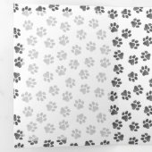 Doodle Paws, Dog Paws, Cat Paws, Black Paws Drieluik Kaart (Binnenzijde eerst)