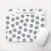 Doodle Paws, Dog Paws, Cat Paws, Black Paws Muismat (Met muis)