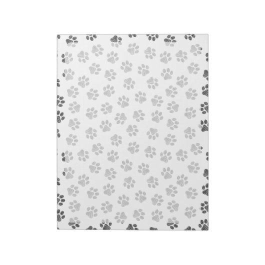 Doodle Paws, Dog Paws, Cat Paws, Black Paws Notitieblok (Linkerzijde)