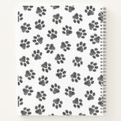 Doodle Paws, Dog Paws, Cat Paws, Black Paws Notitieboek (Achterkant)