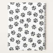 Doodle Paws, Dog Paws, Cat Paws, Black Paws Planner (Achterkant)