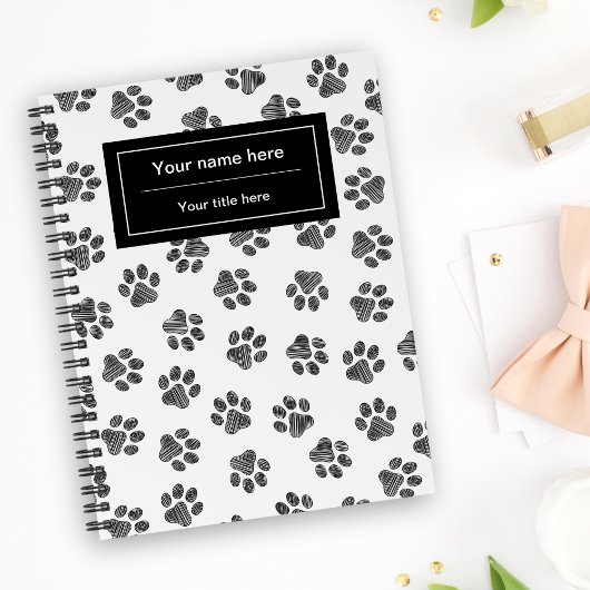 Doodle Paws, Dog Paws, Cat Paws, Black Paws Planner