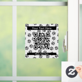 Doodle Paws, Dog Paws, Cat Paws, Black Paws Raamsticker