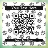 Doodle Paws, Dog Paws, Cat Paws, Black Paws Raamsticker (Vel 3)