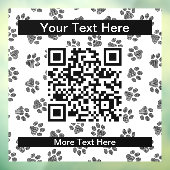 Doodle Paws, Dog Paws, Cat Paws, Black Paws Raamsticker (Vel 3)