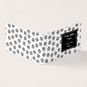Doodle Paws, Dog Paws, Cat Paws, Black Paws Visitekaartje (Buitenkant)
