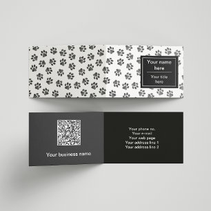 Doodle Paws, Dog Paws, Cat Paws, Black Paws Visitekaartje