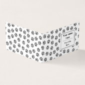 Doodle Paws, Dog Paws, Cat Paws, Black Paws Visitekaartje (Buitenkant)