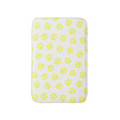 Doodle Paws, Dog Paws, Gele Paws Badmat (Voorkant Verticaal)