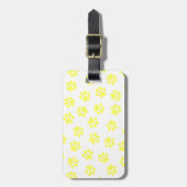 Doodle Paws, Dog Paws, Gele Paws Bagagelabel (Voorkant verticaal)