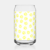 Doodle Paws, Dog Paws, Gele Paws Blikvorm Glas (Voorkant)