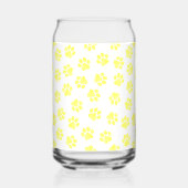 Doodle Paws, Dog Paws, Gele Paws Blikvorm Glas (Links)