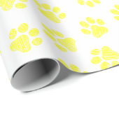 Doodle Paws, Dog Paws, Gele Paws Cadeaupapier (Rol Hoek)