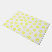 Doodle Paws, Dog Paws, Gele Paws Deurmat (Schuin)