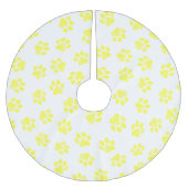 Doodle Paws, Dog Paws, Gele Paws Kerstboom Rok (Voorkant)