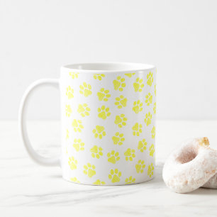 Doodle Paws, Dog Paws, Gele Paws Koffiemok