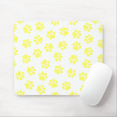 Doodle Paws, Dog Paws, Gele Paws Muismat (Met muis)