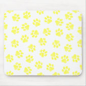 Doodle Paws, Dog Paws, Gele Paws Muismat (Voorkant)