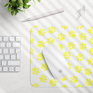 Doodle Paws, Dog Paws, Gele Paws Muismat