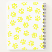 Doodle Paws, Dog Paws, Gele Paws Notitieboek (Achterkant)