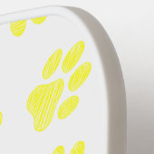 Doodle Paws, Dog Paws, Gele Paws Pickleball Paddle (Links Detail)