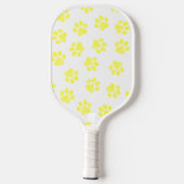 Doodle Paws, Dog Paws, Gele Paws Pickleball Paddle (Achterkant)