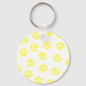 Doodle Paws, Dog Paws, Gele Paws Sleutelhanger (Achterkant)