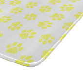 Doodle Paws, Dog Paws, Gele Paws Snijplank (Hoek)