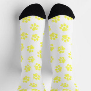 Doodle Paws, Dog Paws, Gele Paws Sokken