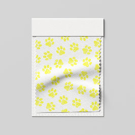 Doodle Paws, Dog Paws, Gele Paws Stof
