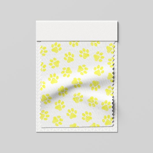 Doodle Paws, Dog Paws, Gele Paws Stof