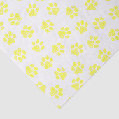 Doodle Paws, Dog Paws, Gele Paws Tissuepapier (Detail)