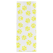 Doodle Paws, Dog Paws, Gele Paws Wijn Cadeautas (Achterkant)