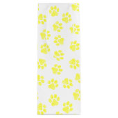 Doodle Paws, Dog Paws, Gele Paws Wijn Cadeautas (Voorkant)