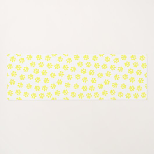 Doodle Paws, Dog Paws, Gele Paws Yogamat (Achterkant (horizontaal))