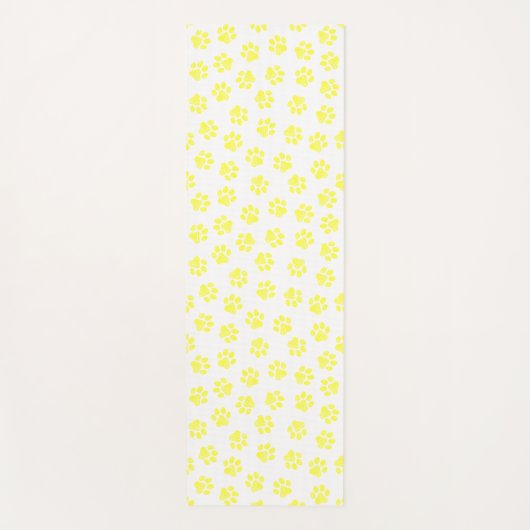 Doodle Paws, Dog Paws, Gele Paws Yogamat (Voorkant)