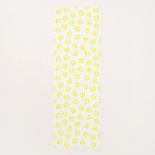 Doodle Paws, Dog Paws, Gele Paws Yogamat (Achterkant)