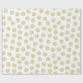 Doodle Paws, Dog Paws, Gouden Paws Cadeaupapier (Vlak)
